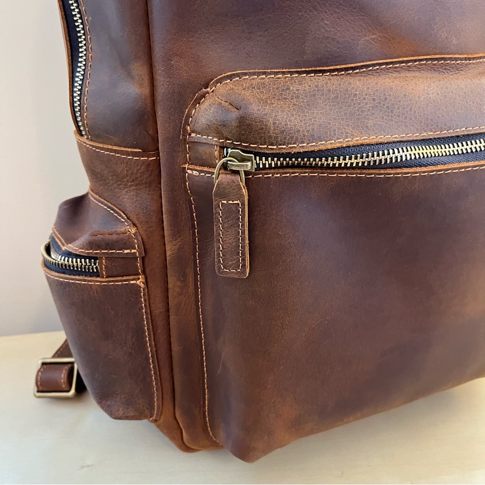 Duluth Leather Laptop Backpack - image 2
